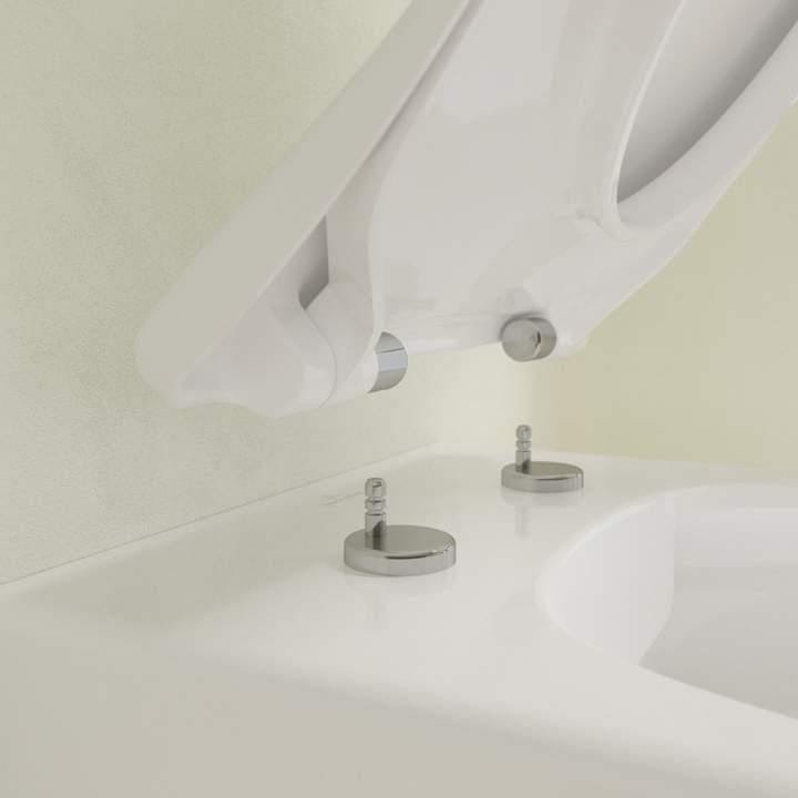 Villeroy & Boch Toilet Seat Villeroy & Boch Avento Slimline Soft Close, Quick Release Toilet Seat in White Alpin