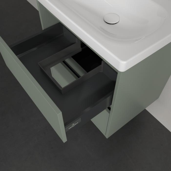 Villeroy & Boch Wall Mounted Vanity Unit Villeroy & Boch Skyla Wall Mounted 600mm Two Drawer Vanity Unit with Basin
