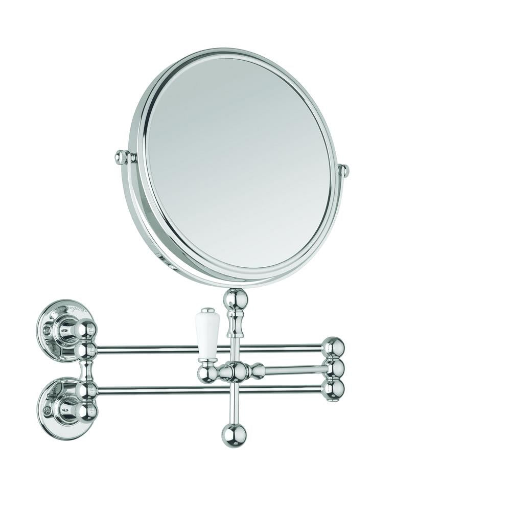 Burlington Traditional Cosmetic Wall Mirror in Chrome