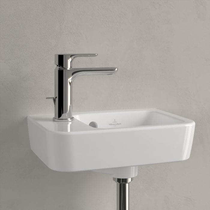 Villeroy & Boch Cloakroom Basin Villeroy & Boch O.novo Compact Hand Basin with OverFlow - 360mm Wide - in White Alpin