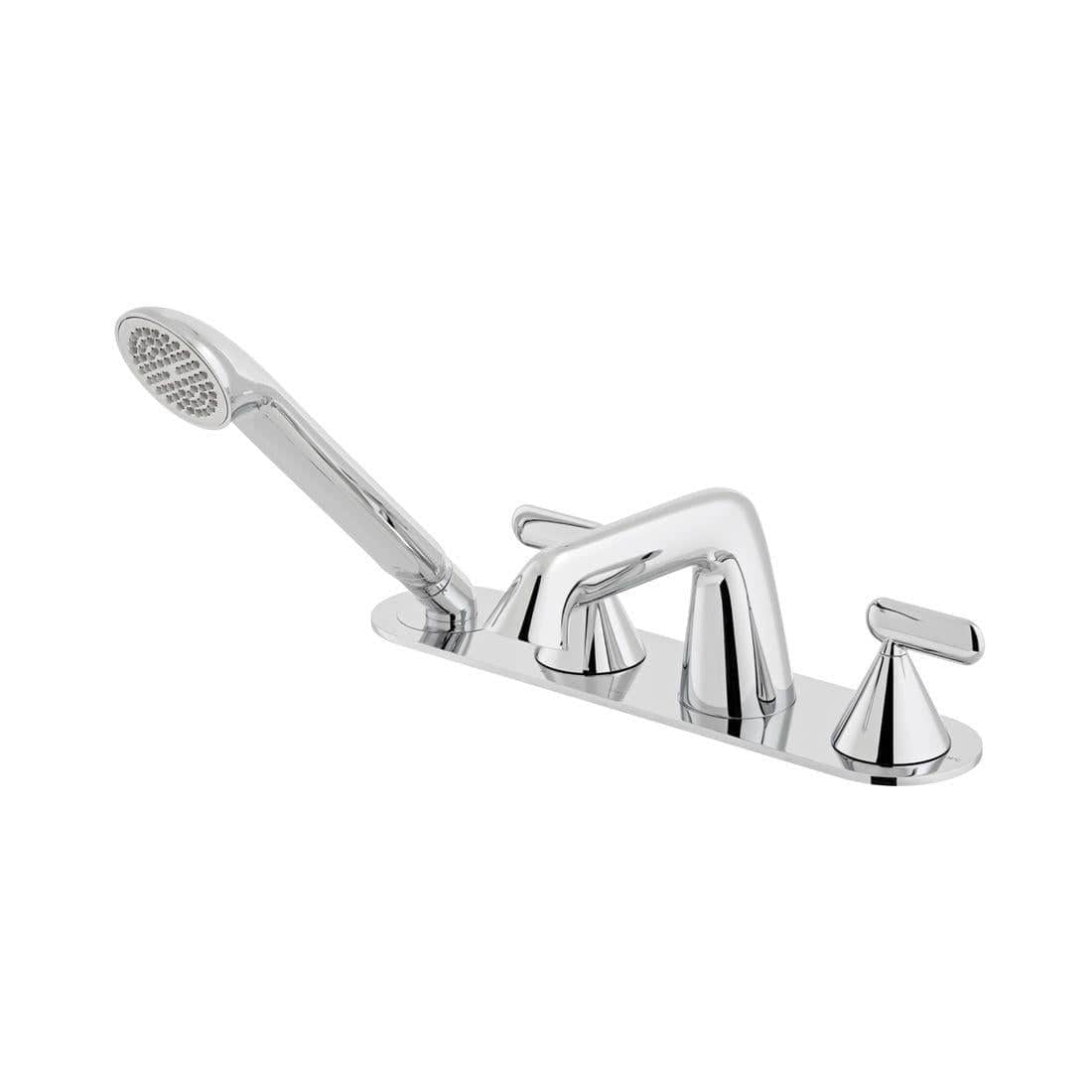 VADO Bath Shower Mixer Vado Arrondi Thermonstatic Bath Shower Mixer Tap with Lever Handles - Chrome - ARR-132T-CP