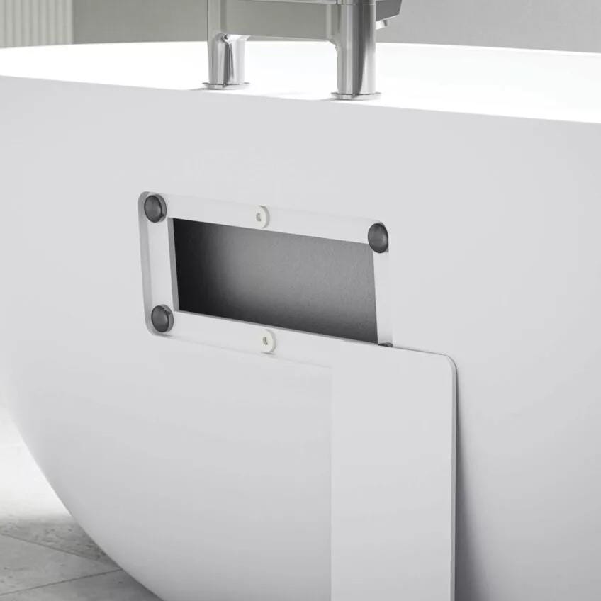 Tissino Modern Freestanding Bath Tissino Tanaro Acrylic Freestanding Bath with Ledge
