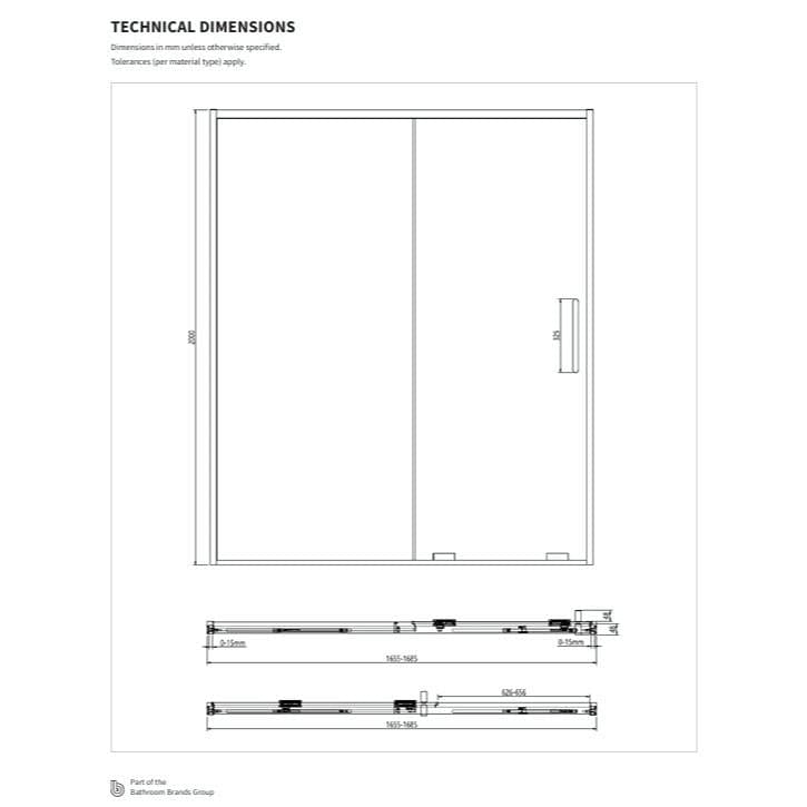 Crosswater Sliding Shower Door Crosswater Optix 10 Sliding Shower Door