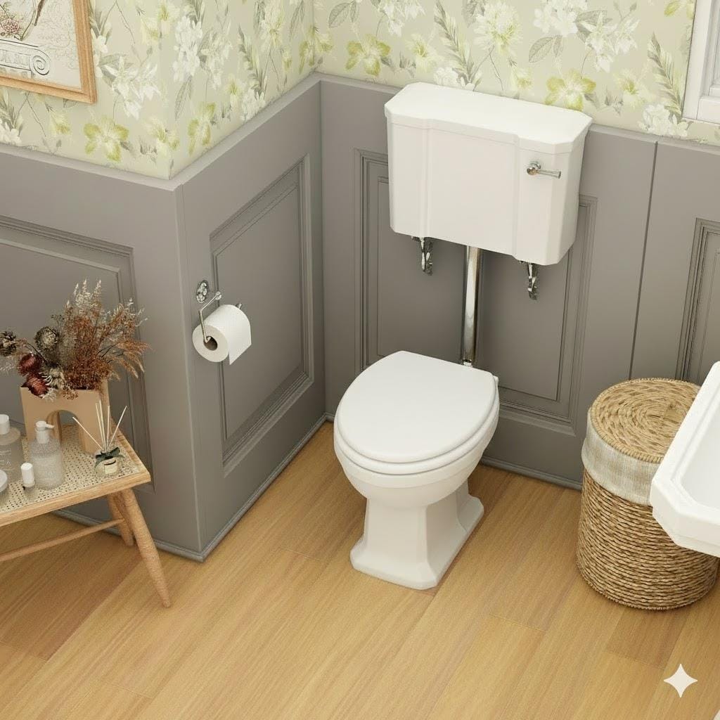 Imex Low Level Toilet White Imex Wyndham Traditional Low Level Toilet with Soft Close Wooden Seat