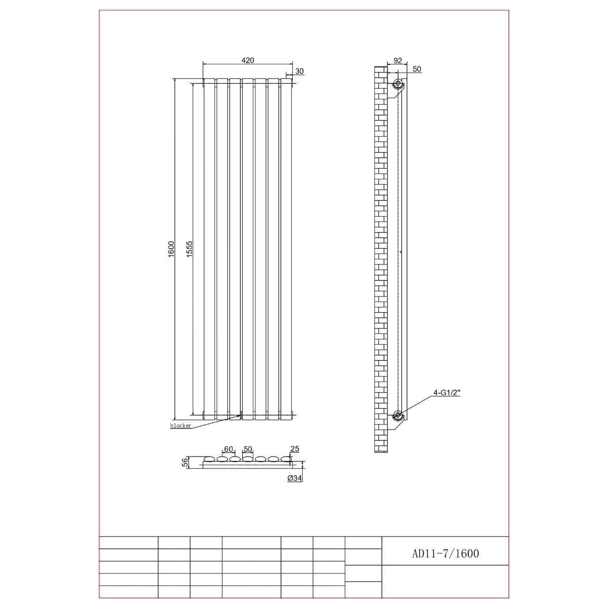 Aquarius Bathrooms Column Radiator Aquarius Athens Single Vertical Column Radiator in Anthracite