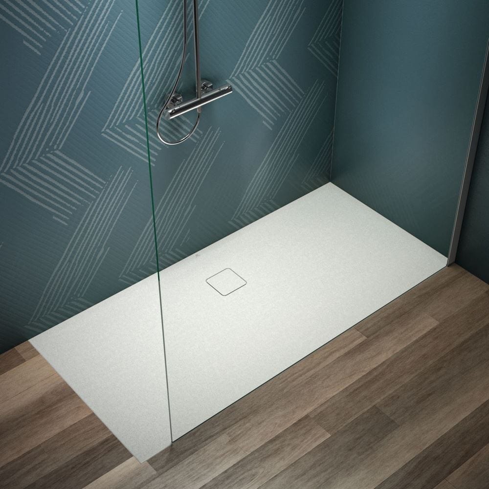Ideal Standard Rectangle Shower Tray Ideal Standard Ultra Flat EVO 35mm Shower Tray in Silk White with Waste