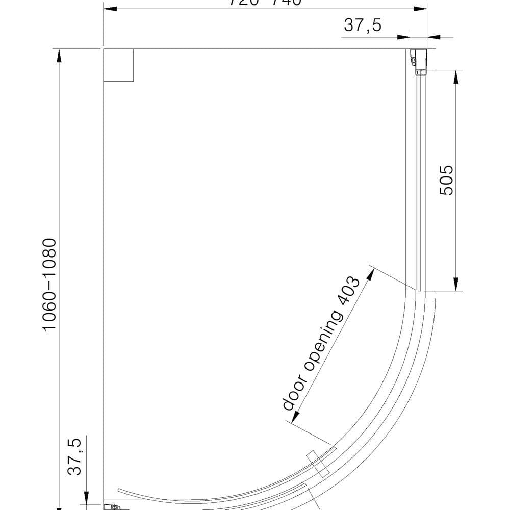 Eastbrook Vantage 2000 Quadrant Shower Enclosure