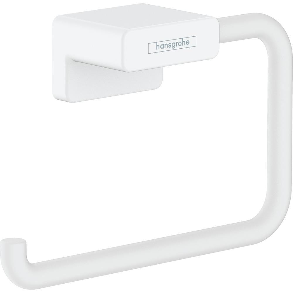 Hansgrohe Toilet Roll Holder Matt White Hansgrohe Addstoris Toilet Roll Holder