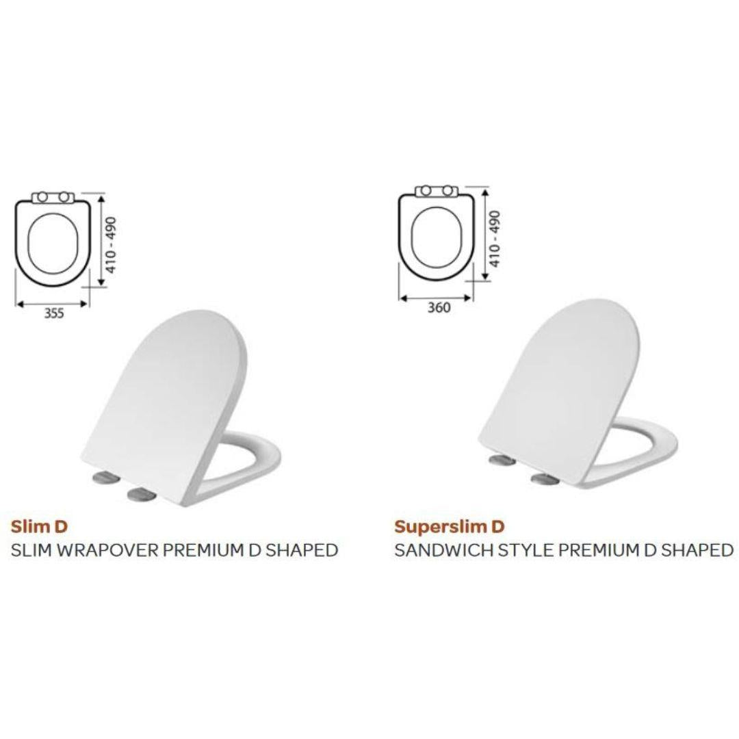 Aquarius K-Series Rimless Comfort Height Close Coupled Toilet, Cistern and Soft Close Seat