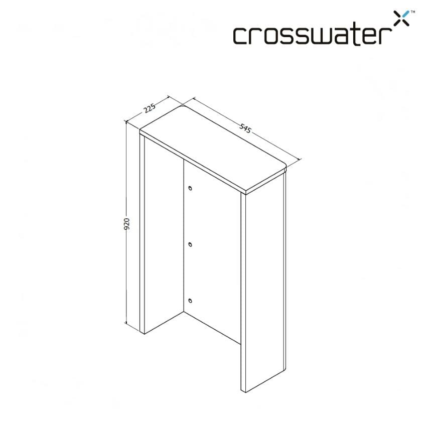 Crosswater WC Back To Wall Unit Crosswater WC Unit - 545mm Wide