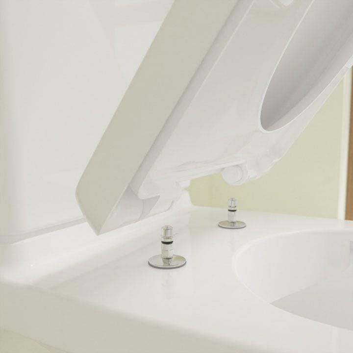 Villeroy & Boch Close Coupled Toilet Villeroy & Boch O.novo Combi-Pack Close Coupled Open Back Toilet with Soft Close Seat