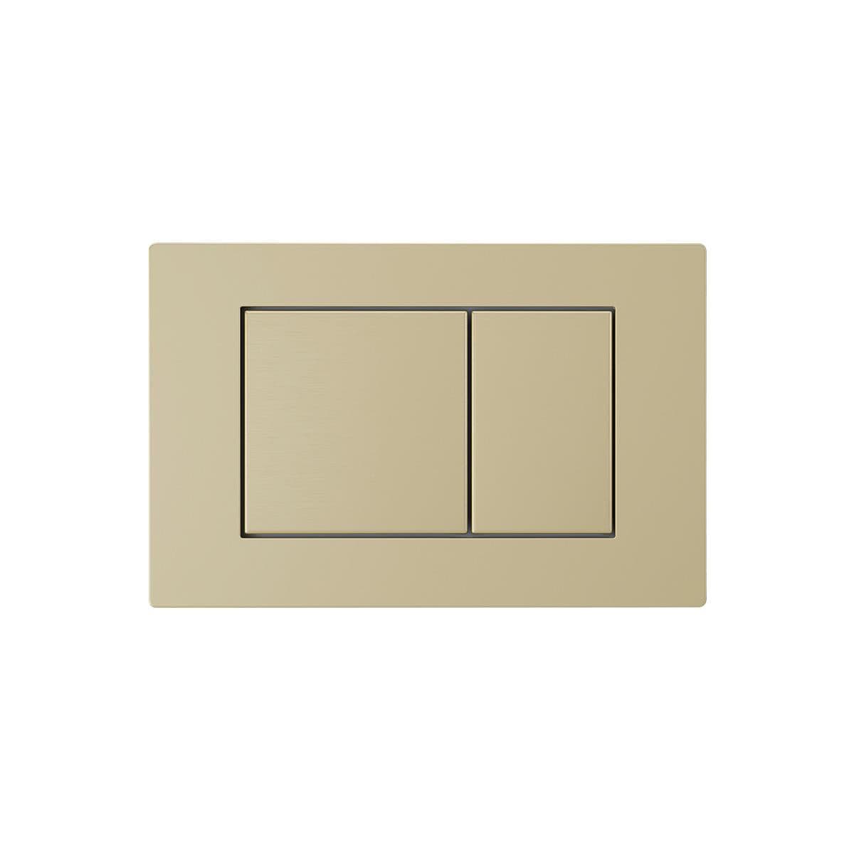 Imex Flush Plate Brushed Brass Imex Square Button Stainless Steel Flush Plate (for IMFF01 & IMCC0 Cisterns)