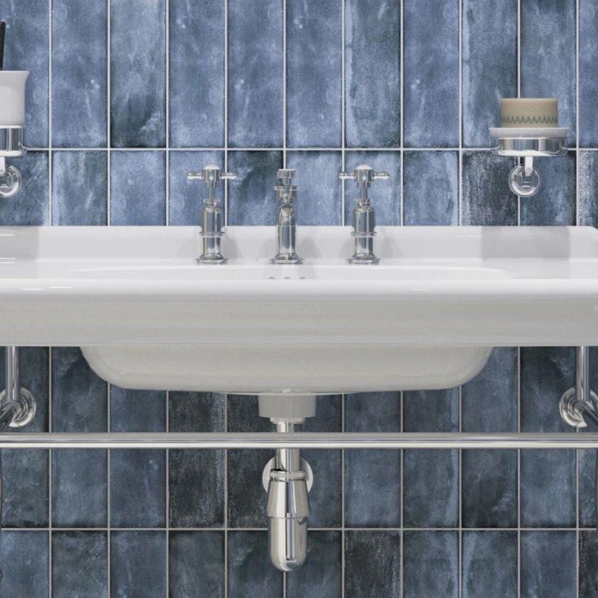 Burlington 3 Tap Hole Basin Set Chrome Burlington Guild 3 Hole Basin Mixer Tap