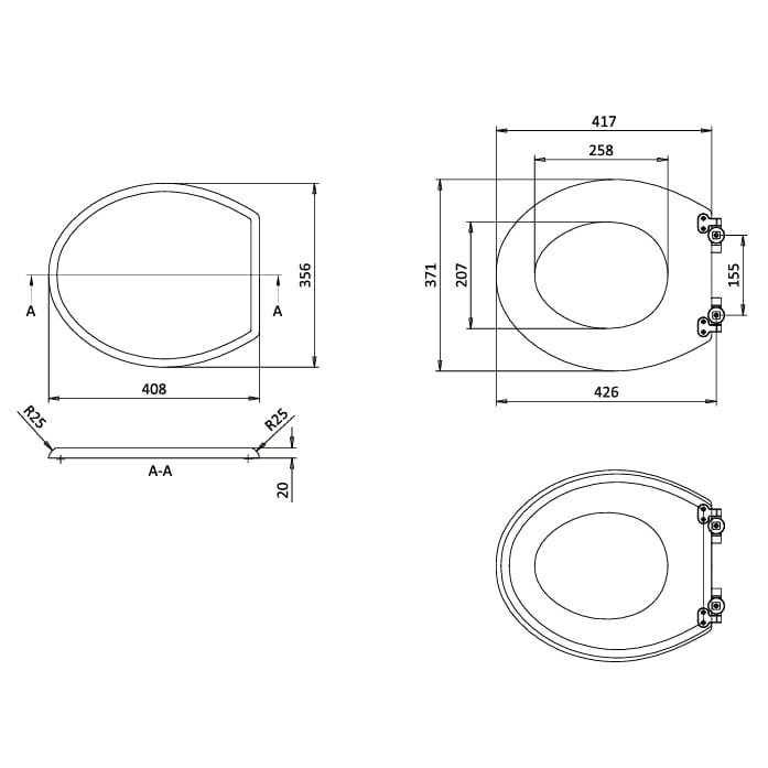 Burlington Toilet Seat Burlington Guild Close Toilet Seat