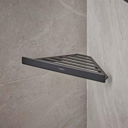 Hansgrohe Basket Hansgrohe AddStoris Corner Basket in Matt Black