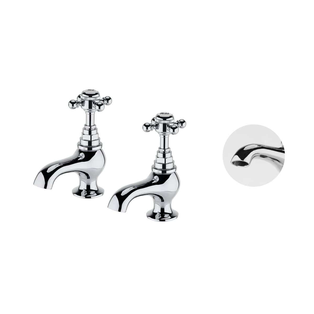 Aquarius Bathrooms Pillar Basin Tap Aquarius Clarence Traditional Pillar Basin Taps in Chrome