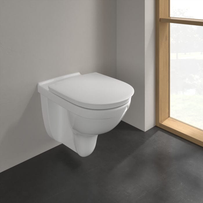 Villeroy & Boch Toilet Seat Villeroy & Boch ViCare Soft Closing, Quick Release Toilet Seat in White Alpin