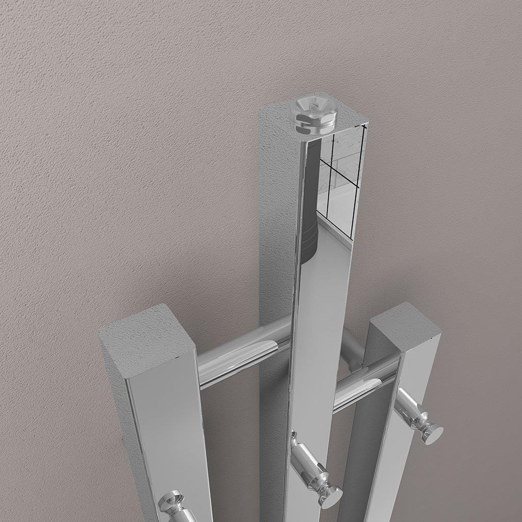 Eastbrook Designer Towel Radiator Eastbrook Conwy Vertical Designer Radiator - 1200 x 220mm - Chrome