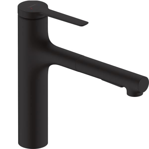 UK Bathroom Store Kitchen Tap Hansgrohe Zesis M33 Single Lever Kitchen Mixer Tap 160 with Pull-Out Spray