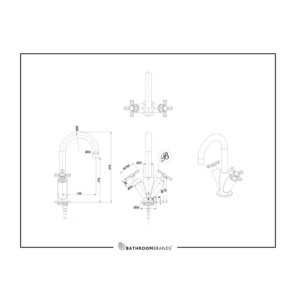 Burlington Mono Basin Tap Burlington Riviera Mono Basin Mixer Tap