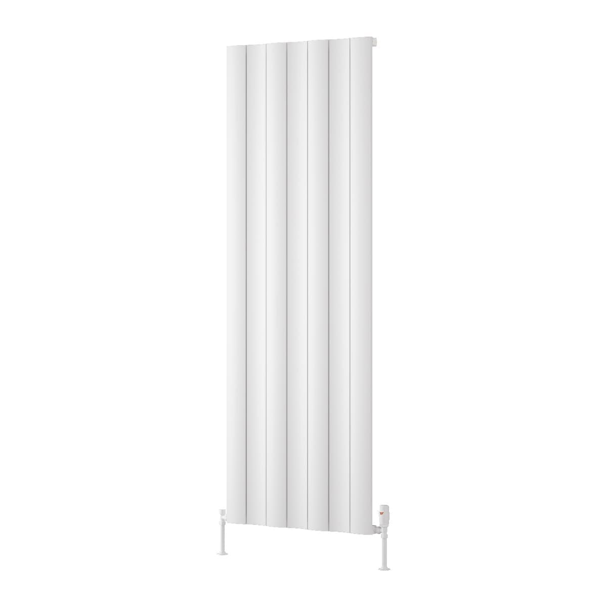 Reina Panel Radiator 1800 x 660mm / White Reina Gio Aluminium Vertical Single Panel Central Heating Radiator