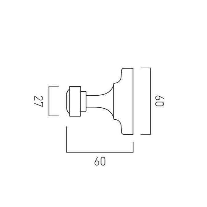 Vado Robe Hook Booth & Co. Axbridge Robe Hook