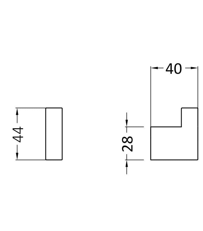 Crosswater Robe Hook Crosswater MPRO Robe Hook