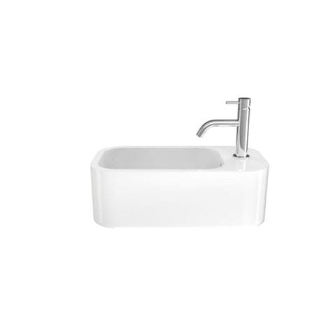 Crosswater Cloakroom Basin White Gloss / Right Handed Crosswater Popolo Cloaroom Basin
