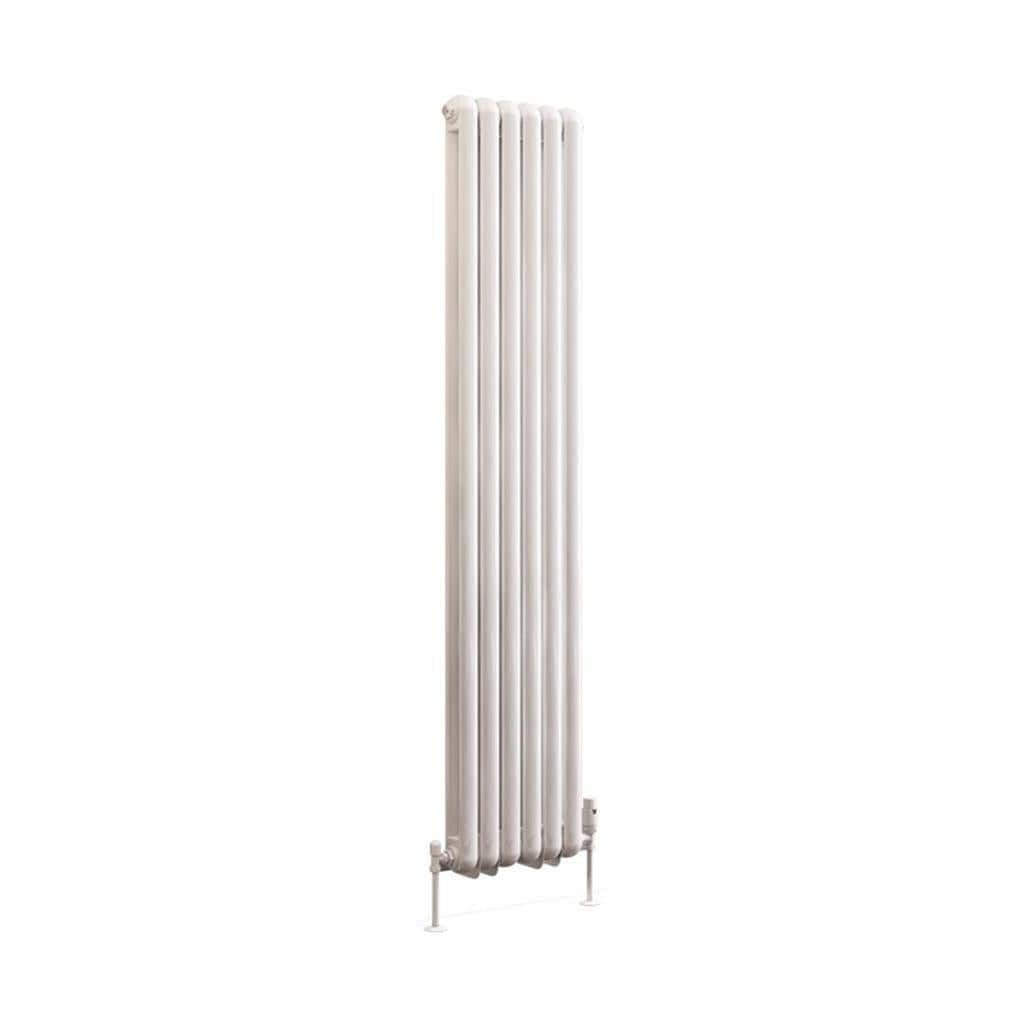Eastbrook Column Radiator Eastbrook Rubano Straight Vertical Traditional Column Radiator in Gloss White