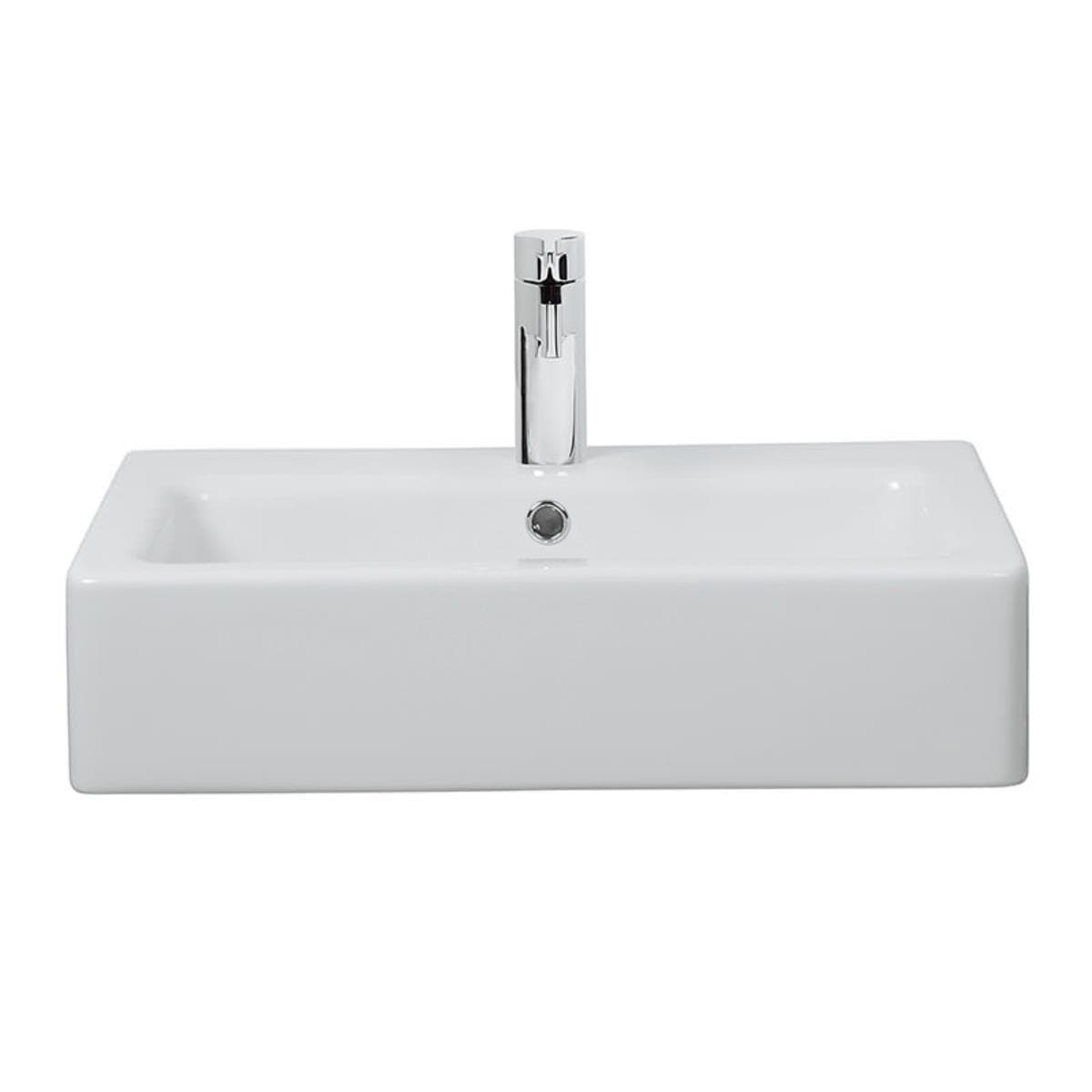 Crosswater Countertop Basin Crosswater Air 600mm Countertop or Wall Mounted Basin with 1 Tap Hole