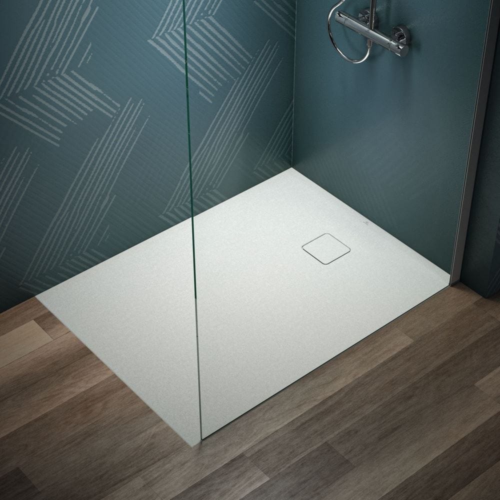 Ideal Standard Rectangle Shower Tray 1200 x 900mm Ideal Standard Ultra Flat EVO 35mm Shower Tray in Silk White with Waste