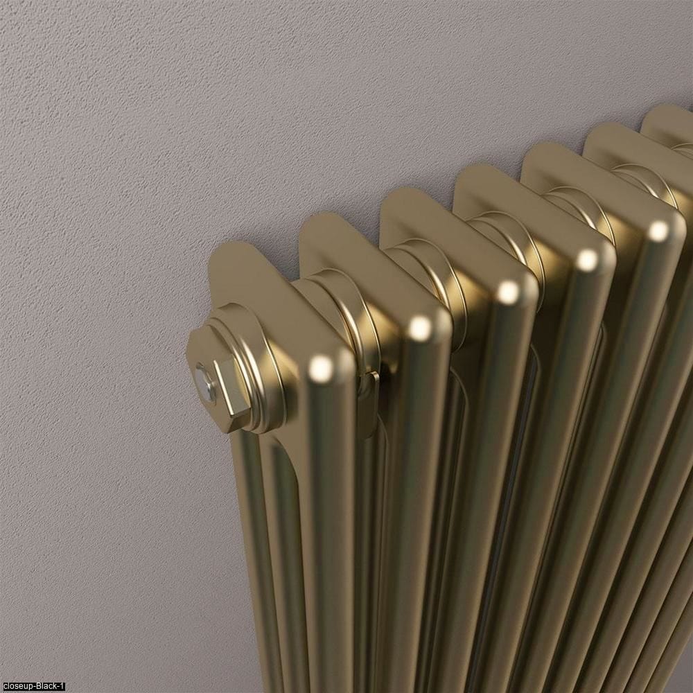 Eastbrook Column Radiator Eastbrook Rivassa Traditional 3 Column Radiator in Bronze Effect