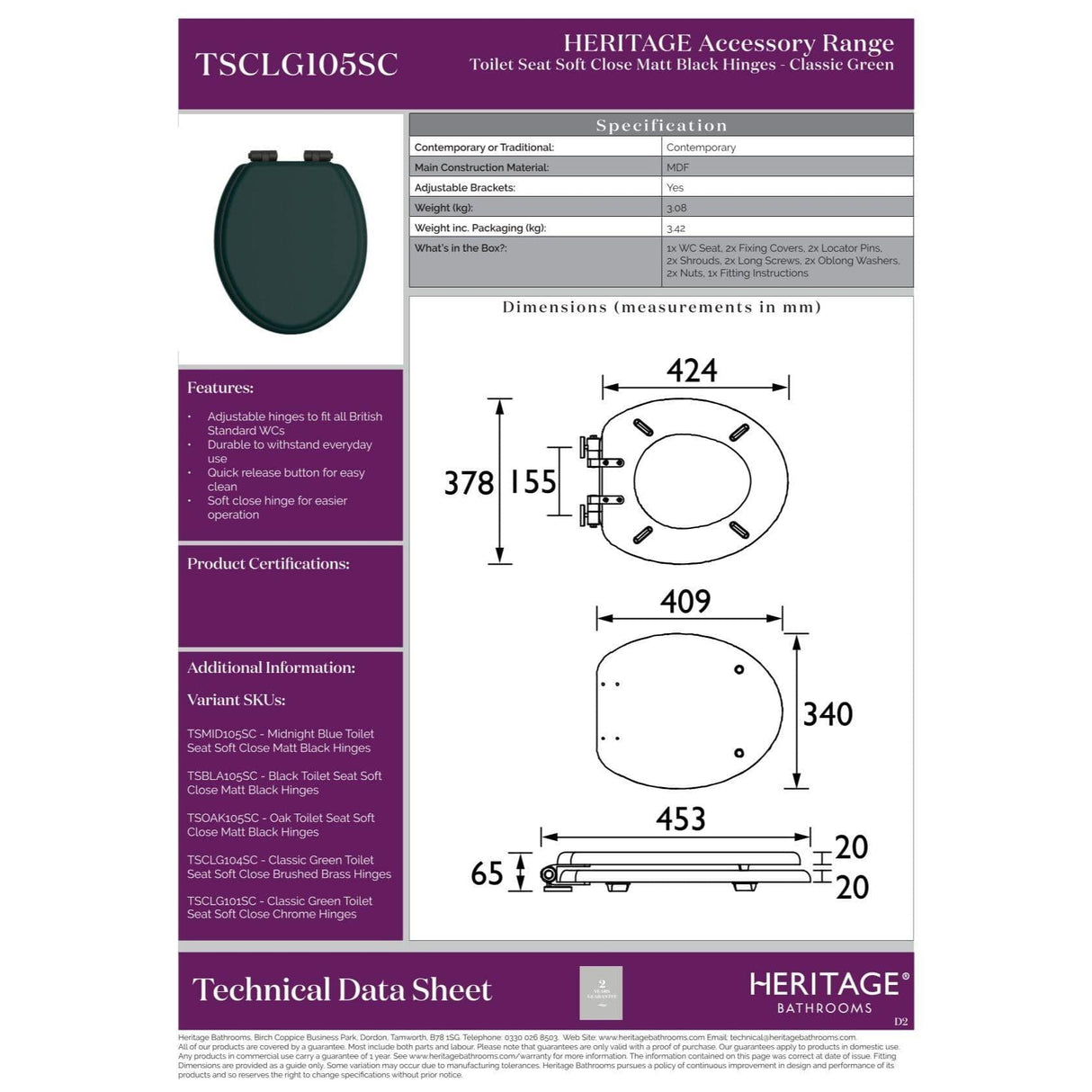 Heritage Toilet Seat Heritage Soft Close Wooden Toilet Seat