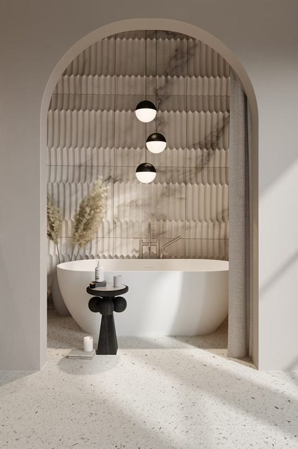 Saneux Modern Freestanding Bath Saneux Lola Freestanding Double Ended Bath - 1700mm X 800mm - White