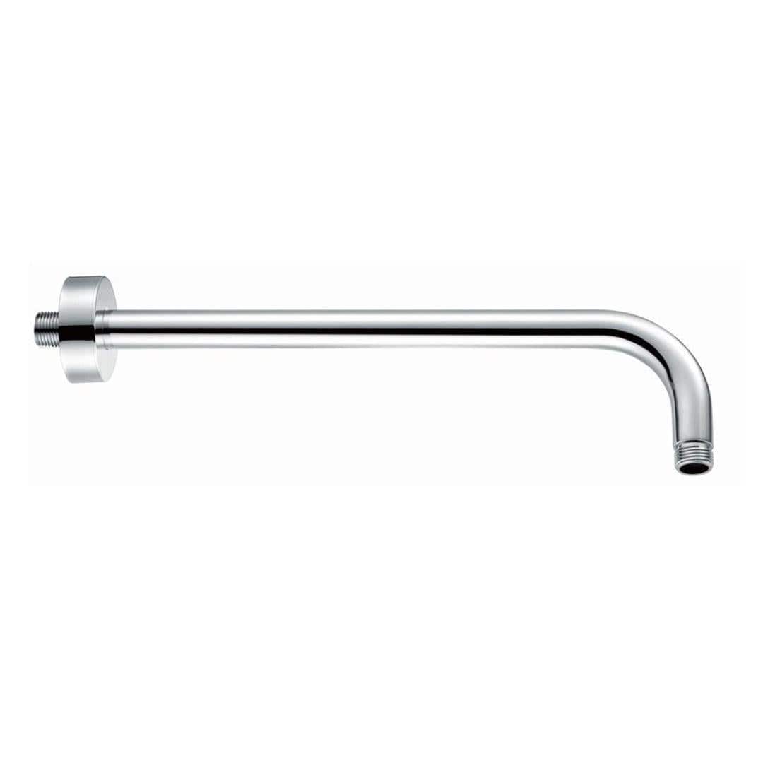 Aquarius Fixed Shower Arm Chrome Aquarius RainLux Round Wall Shower Arm
