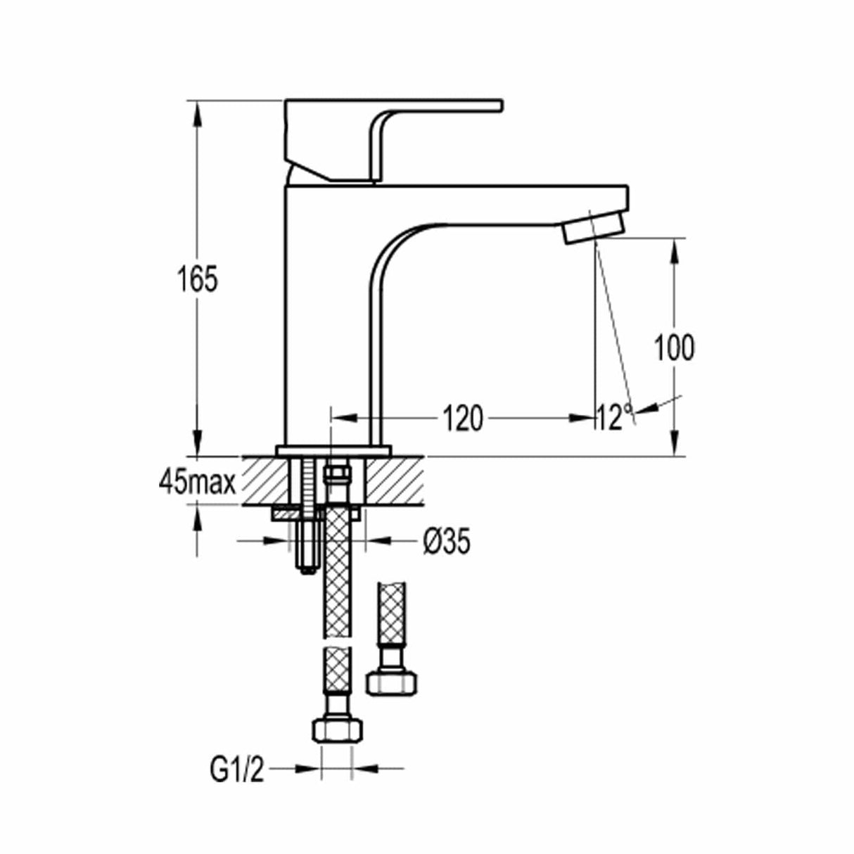 Flova Mono Basin Tap Flova Smart Basin Mixer Tap