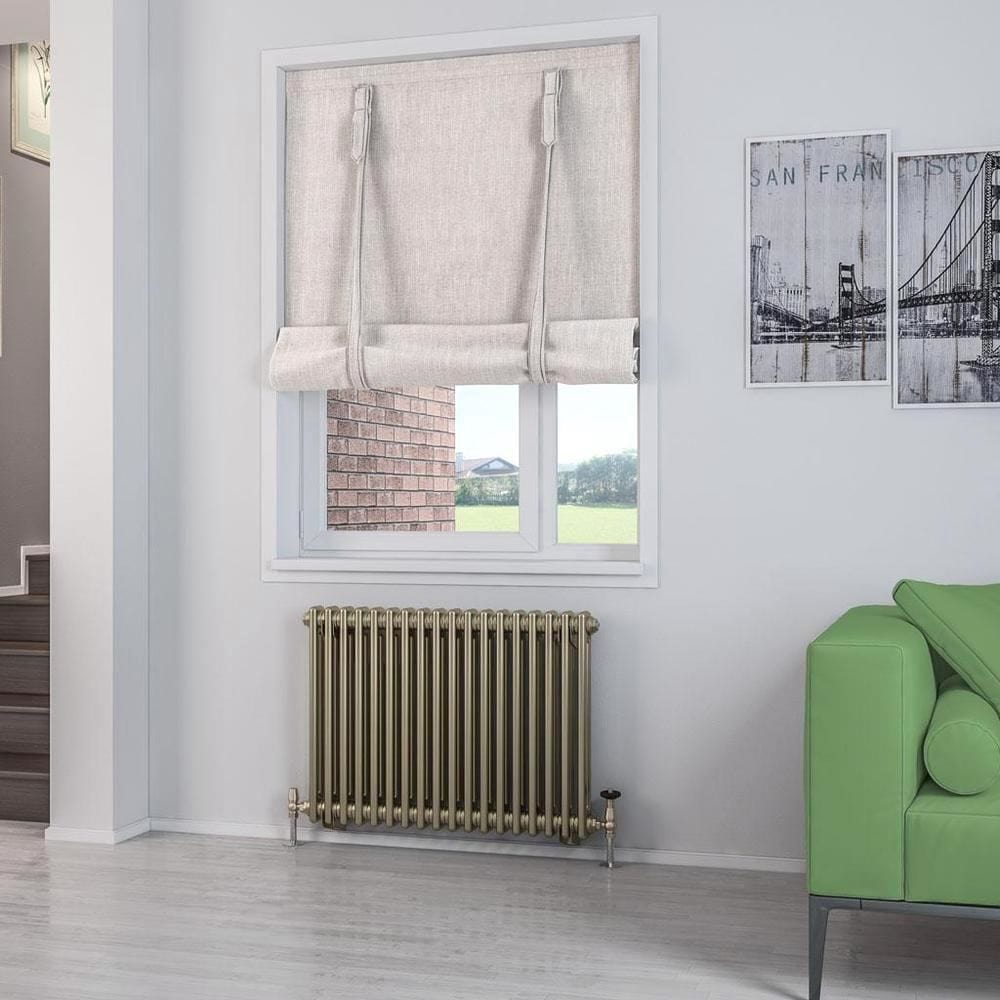 Eastbrook Column Radiator 600 x 833 / Dual Fuel Eastbrook Rivassa Traditional 2 Column Radiator in Bronze Effect