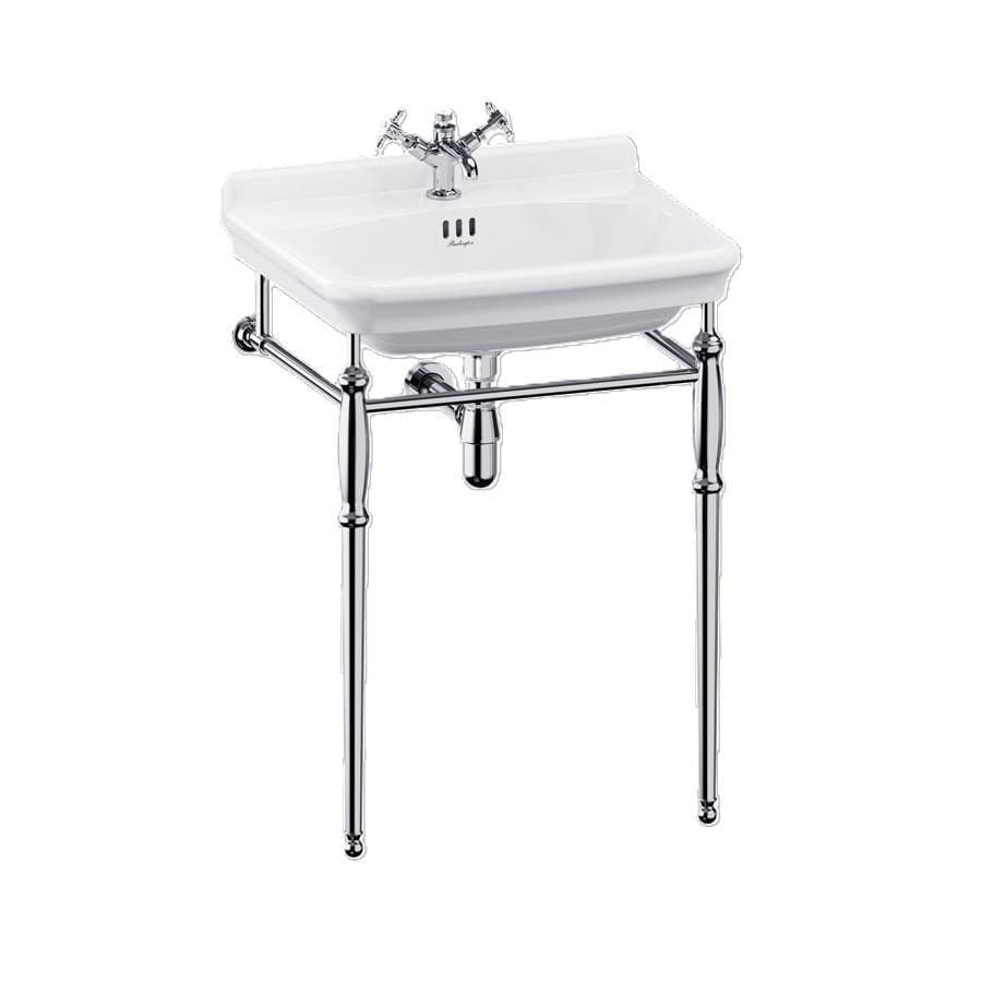 Burlington Wall Hung Basin 620mm / 2 / Chrome Washstand Burlington Guild Basin with Pedestal or Washstand