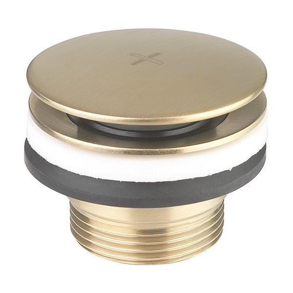 Crosswater Basin Waste Brushed Brass Crosswater Universal Click Clack Basin Waste