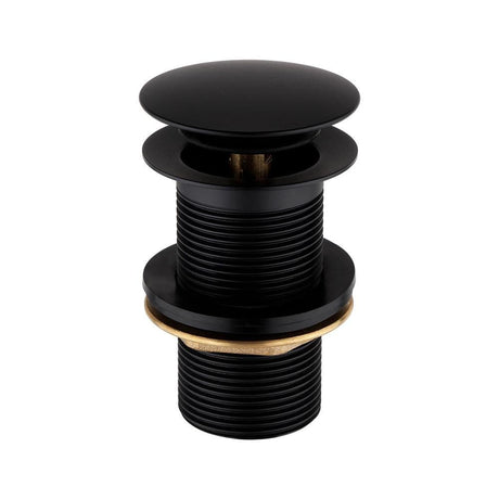 Imex Basin Waste Matt Black Imex Basin Solid Brass Unslotted Basin Clicker Waste