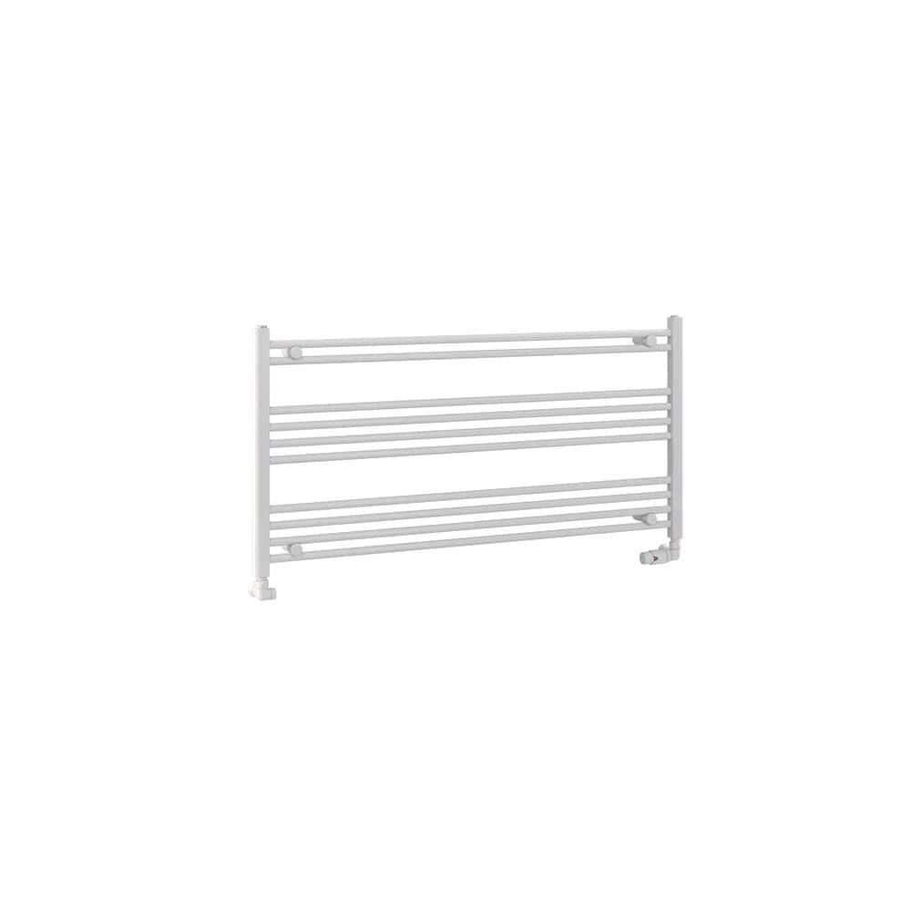 Eastbrook Ladder Rail Eastbrook Wendover Straight Horizontal Under Window Heated Towel Rail in White