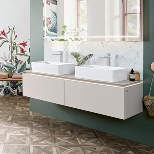 Villeroy & Boch Countertop Basin Villeroy & Boch Collaro 560mm Rectangular Countertop Basin in White Alpin