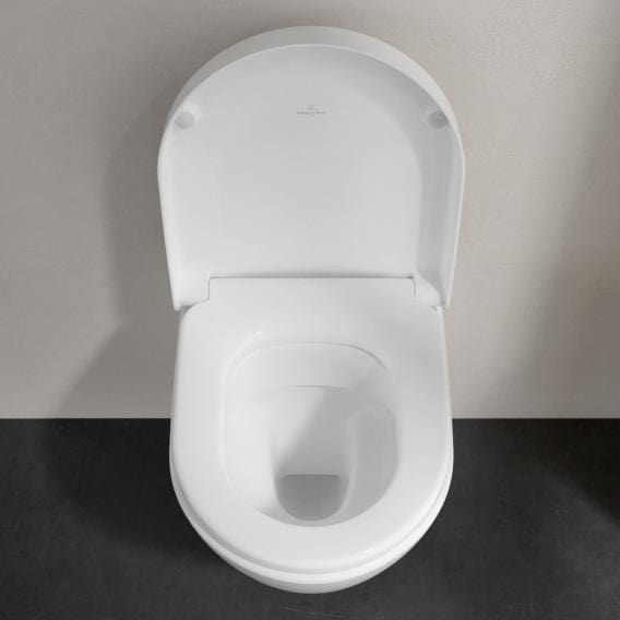 Villeroy and Boch Back To Wall Toilet Villeroy & Boch Subway 2.0 Compact Back to Wall Toilet with Direct Flush and Soft Close Seat