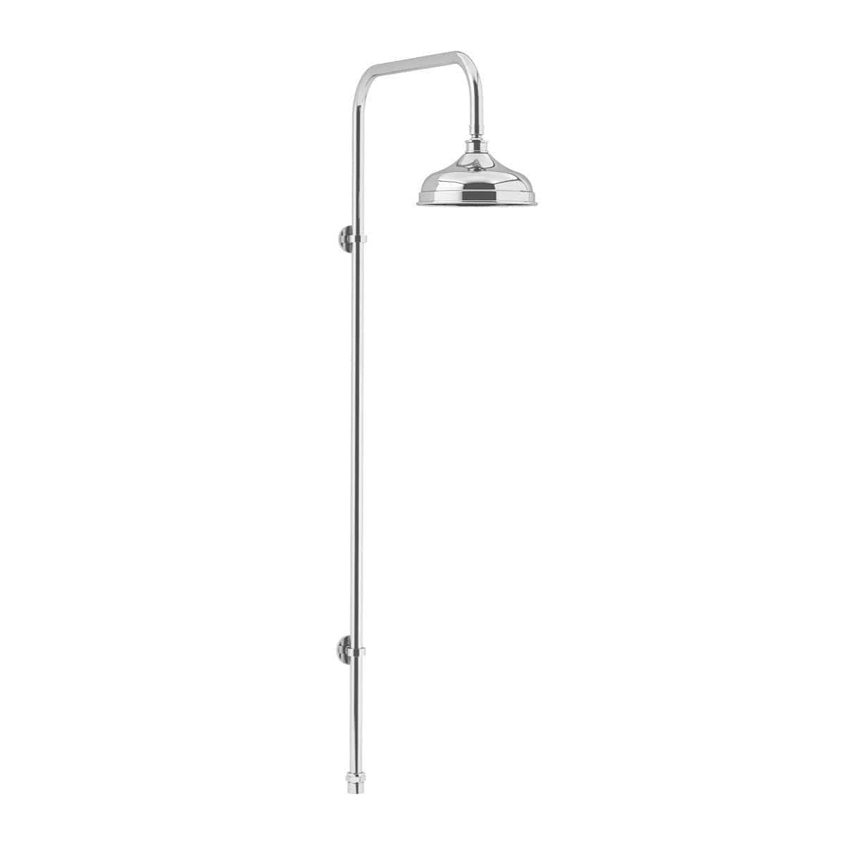 Heritage Shower Riser Rail Heritage Deluxe Fixed Rigid Riser Kit with Shower Head