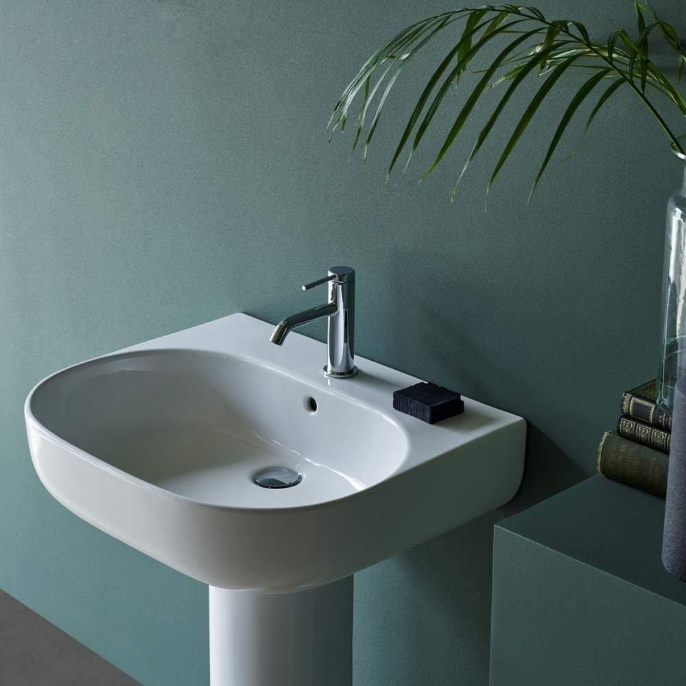 Britton Pedestal Basin Britton Trim 500mm 1 Tap Hole Basin