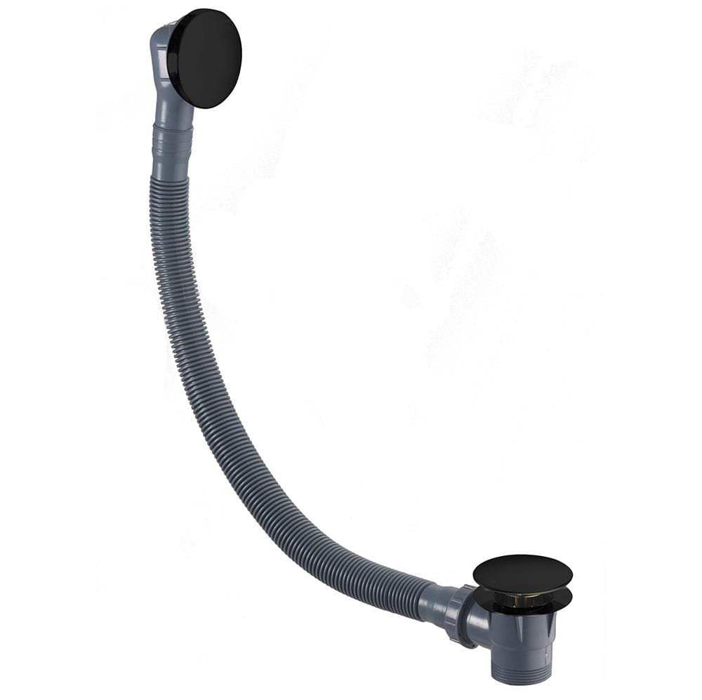 Flova Bath Waste Matt Black Flova Bath Clicker Waste