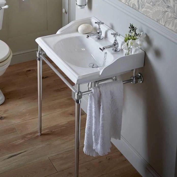 Heritage Wall Hung Basin Heritage Dorchester Square Basin with Abingdon Washstand