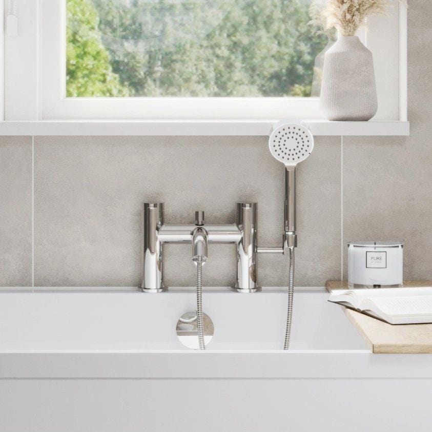 Britton Bath Shower Mixer Chrome Britton Hoxton 2.0 Bath Shower Mixer - 2 Tap Hole