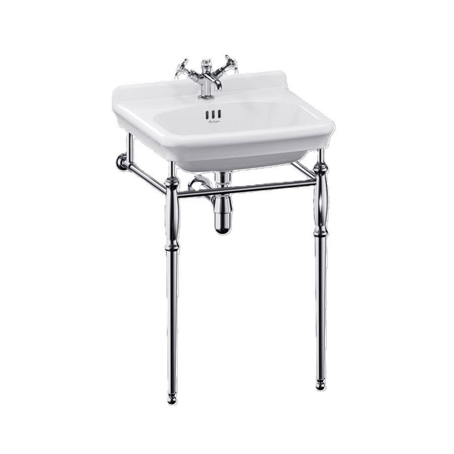 Burlington Wall Hung Basin 560mm / 3 / Chrome Washstand Burlington Guild Basin with Pedestal or Washstand
