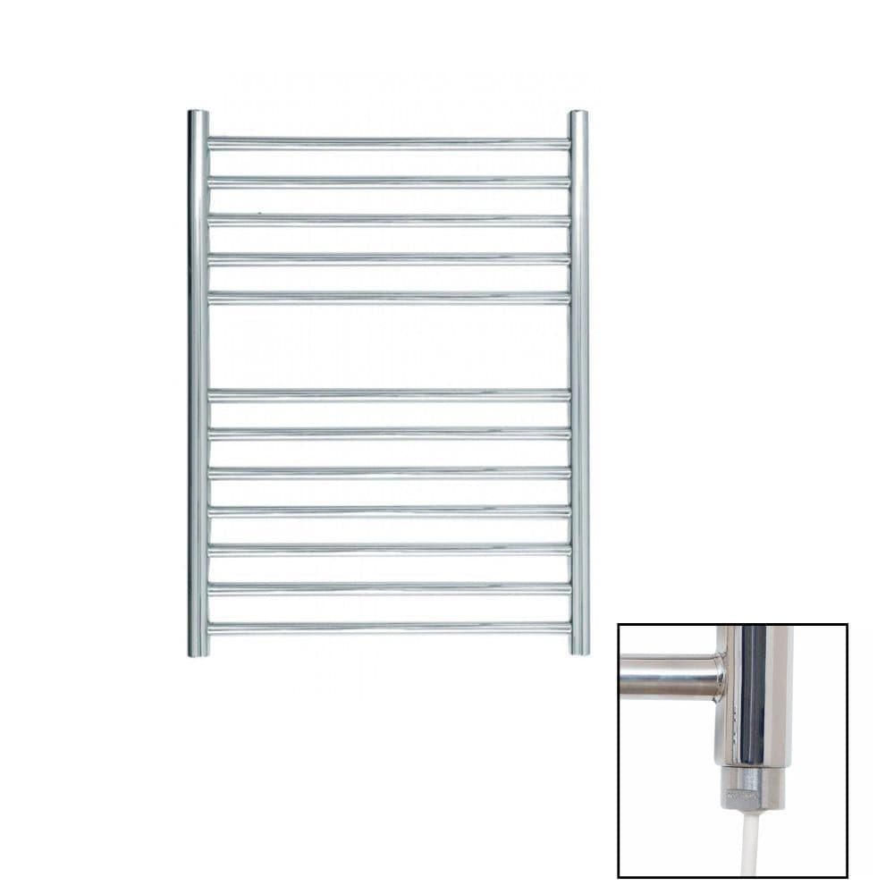 JIS Ladder Rail 700 x 520mm / Polished Chrome / Electric Only JIS Sussex Ouse Vertical Stainless Steel Heated Towel Rail
